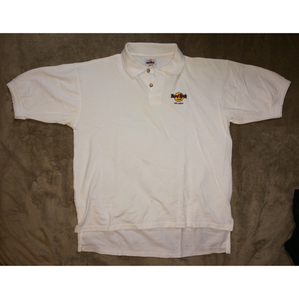Vintage 90s Hard Rock Cafe Orlando Polo t-shirt